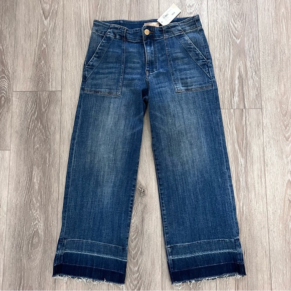 SOLD Kut From The Kloth Charlotte Utility Jeans in Marvel Blue - Picture 8 of 16